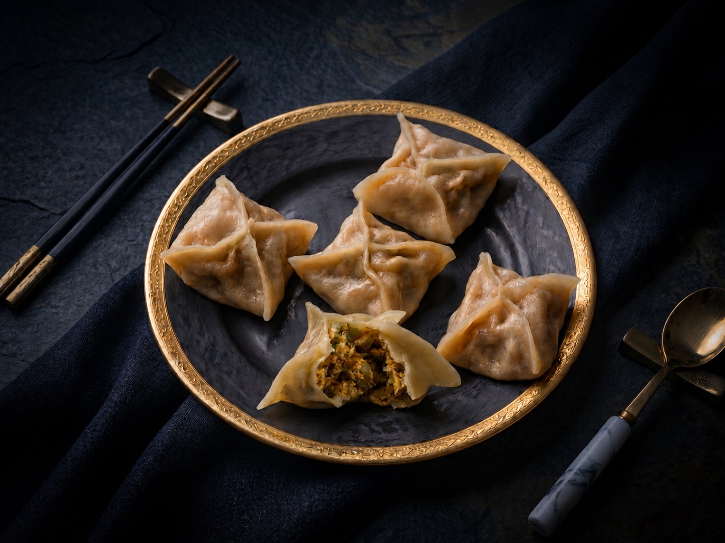 Smokissed smoky chicken momos