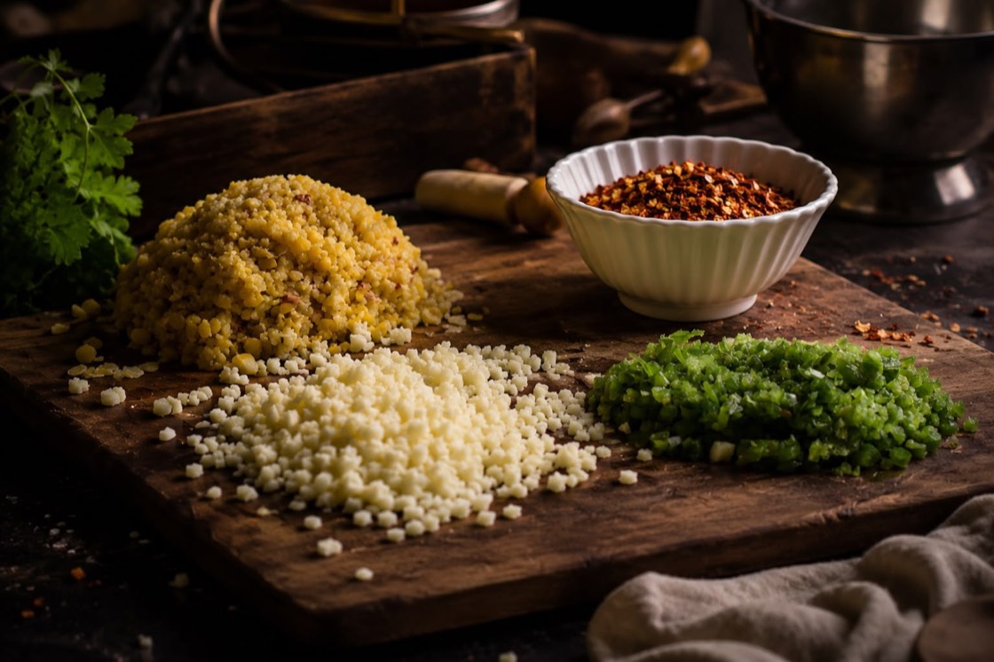 Fresh TAFI momo ingredients